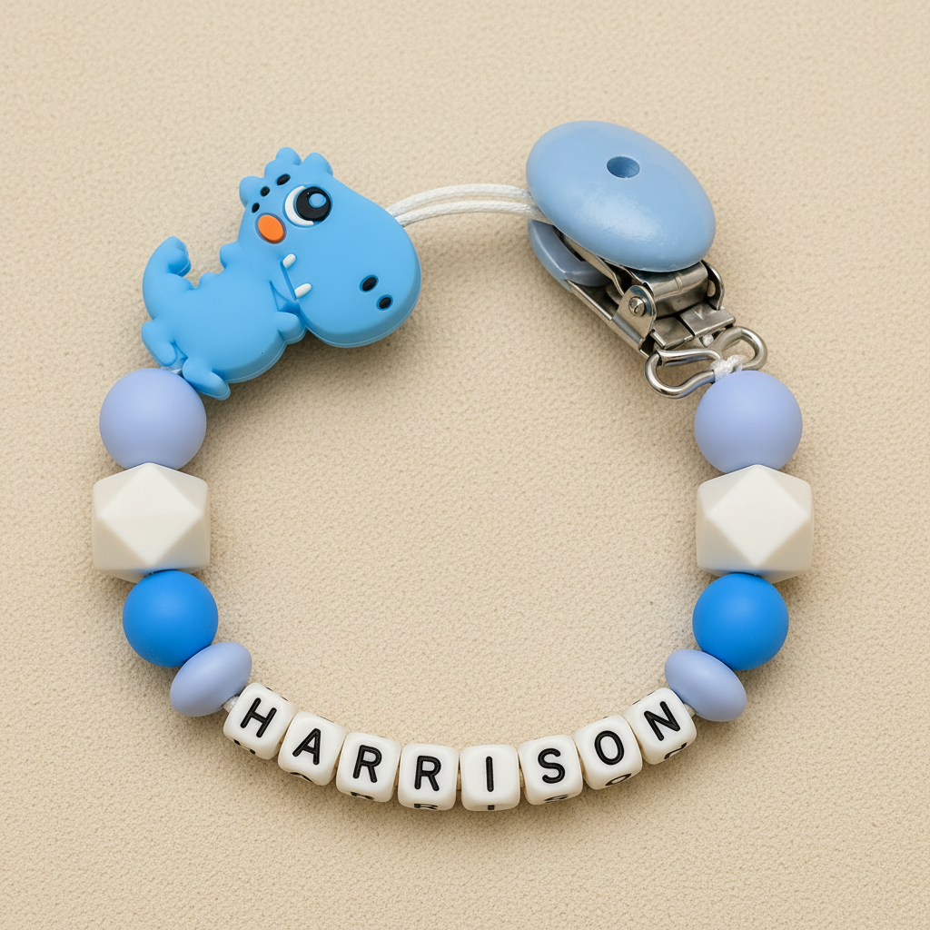 blue-periwinkle-dinosaur-dummy-clip personalised