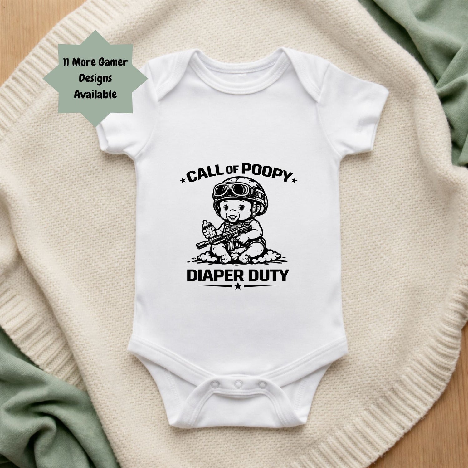 Gamer Themed Baby Bodysuits