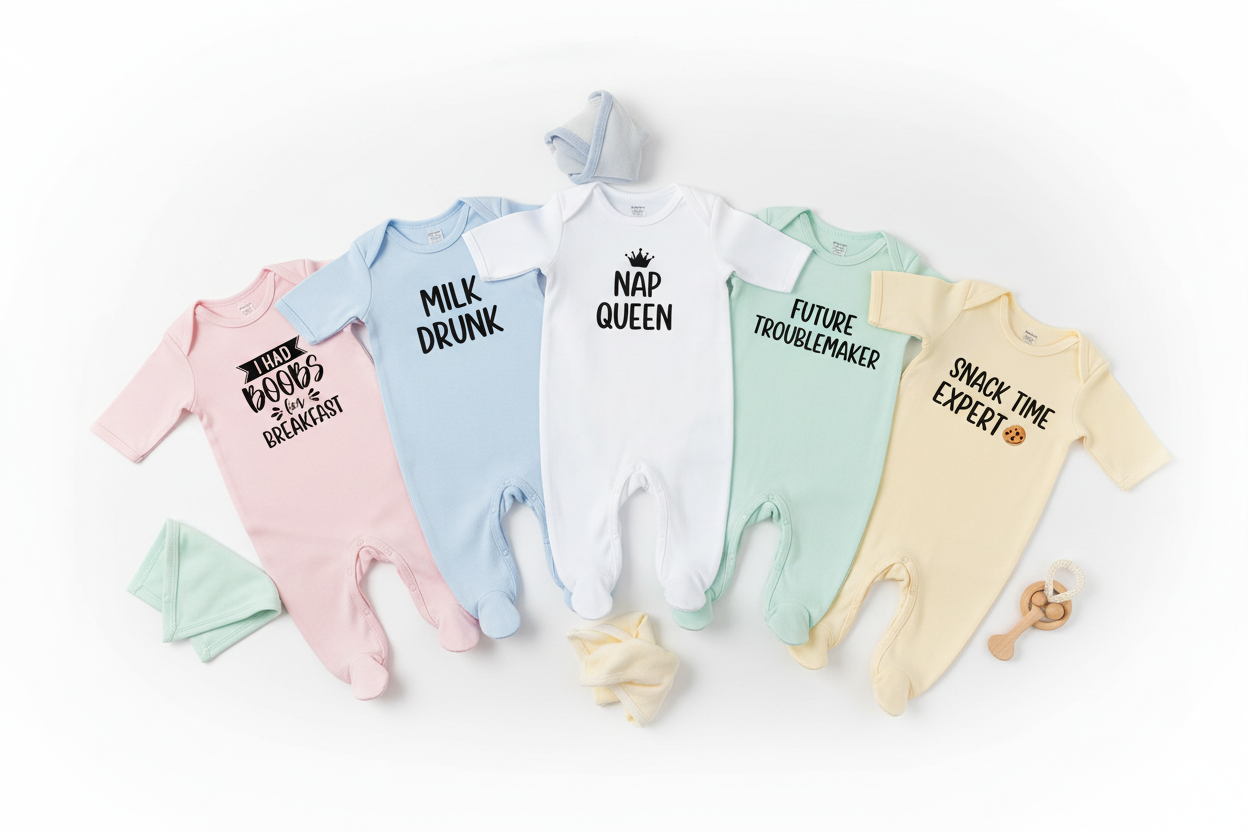 Cute Personalised Babygrows – Babies & Toddlers