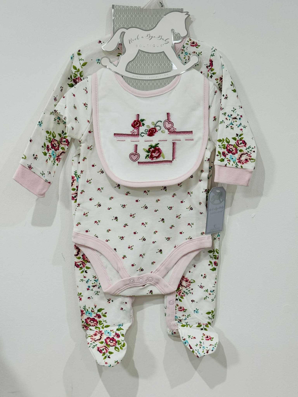 Baby Girls 3 Piece Matching Floral Set
