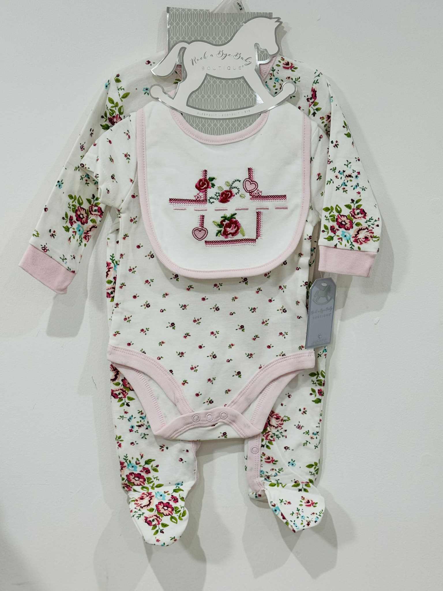 Baby Girls 3 Piece Matching Floral Set