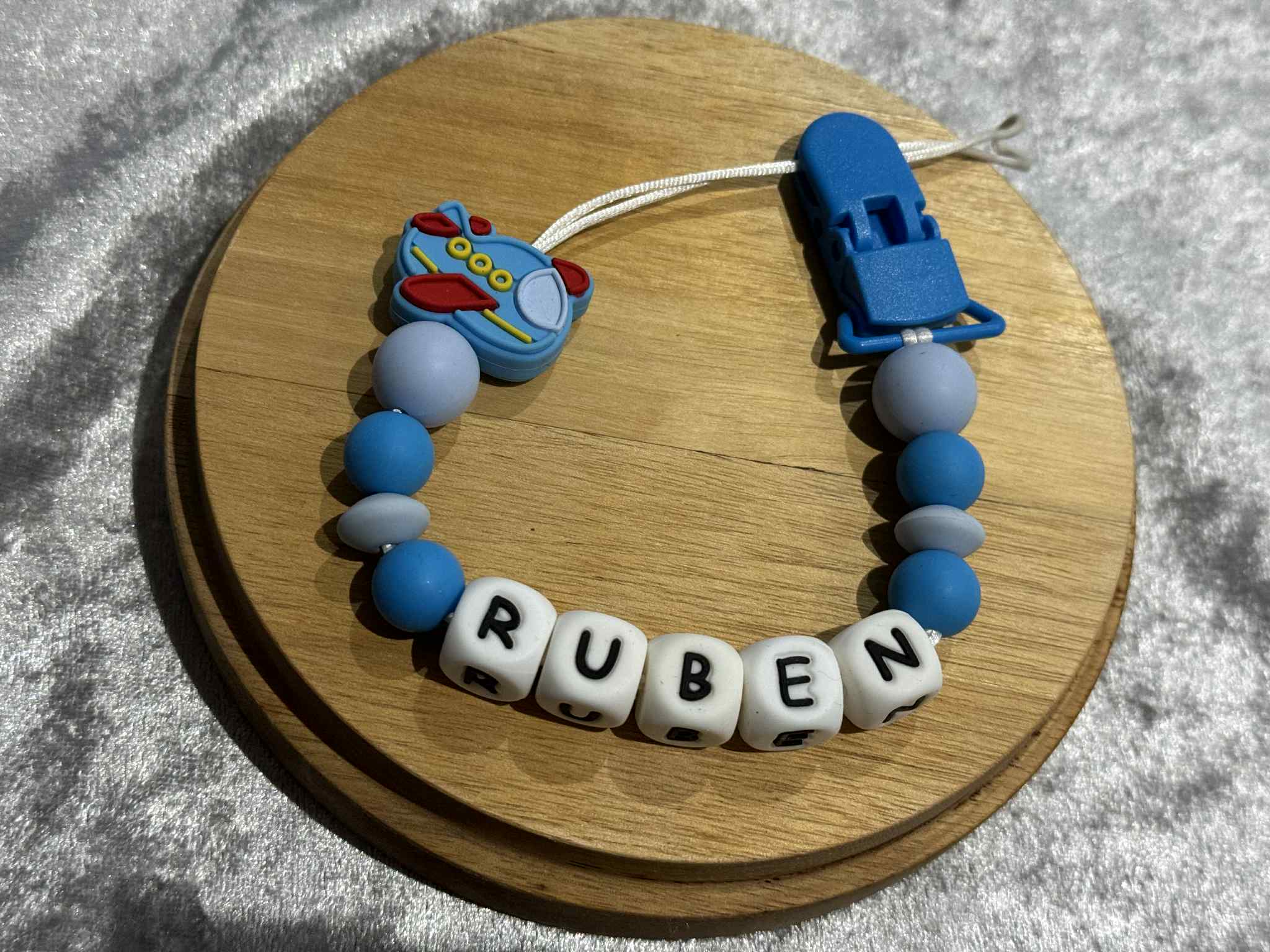 Personalised Dummy Clips Mam Dummy Holder New Baby Gift - CARS