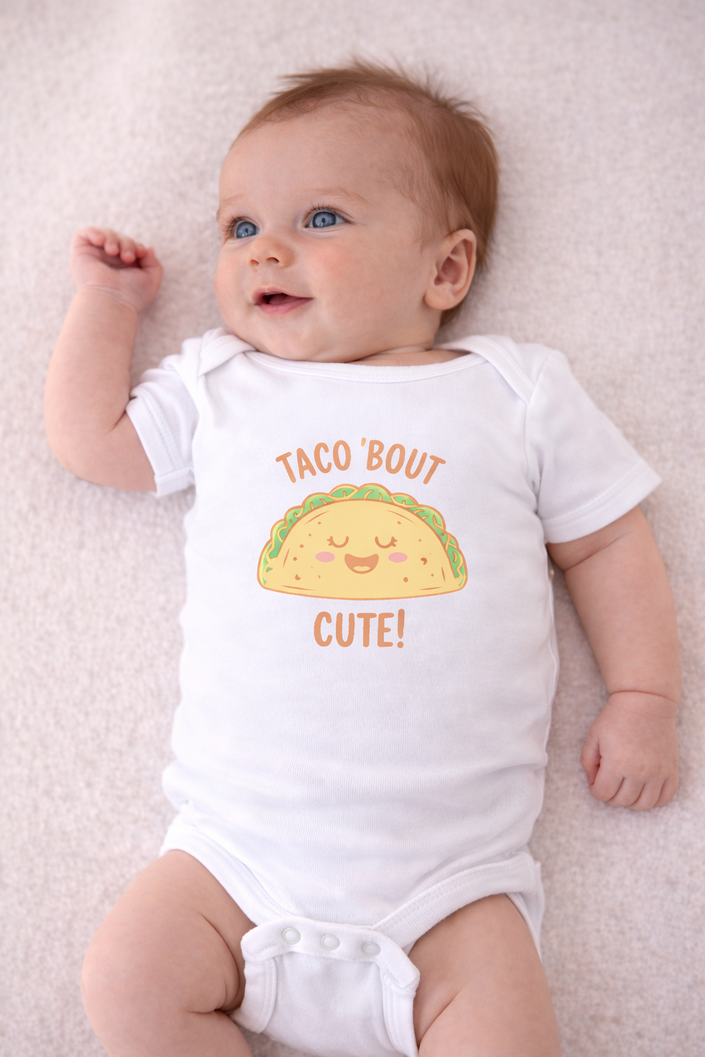 Baby Graphic Vest – Taco 'Bout Cute! | Hand Printed Full Colour Design