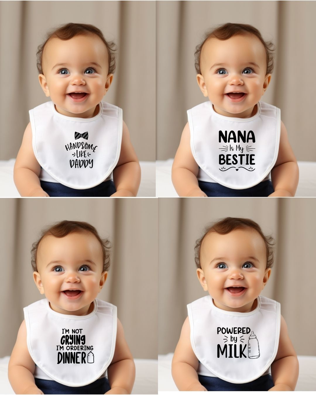 Custom Funny/Cute Baby Bibs