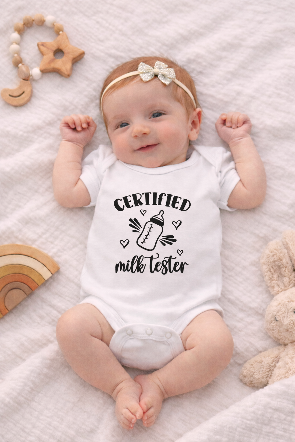 "Certified Milk Tester" Baby Bodysuit – Newborn Gift