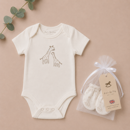 'Cream Giraffe' Baby Unisex 5-Piece Giftset