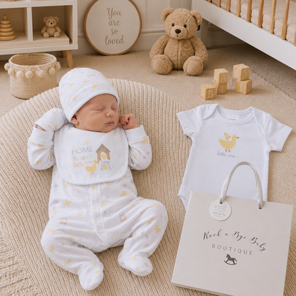 Home Sweet Little One gift set nursery styled shot