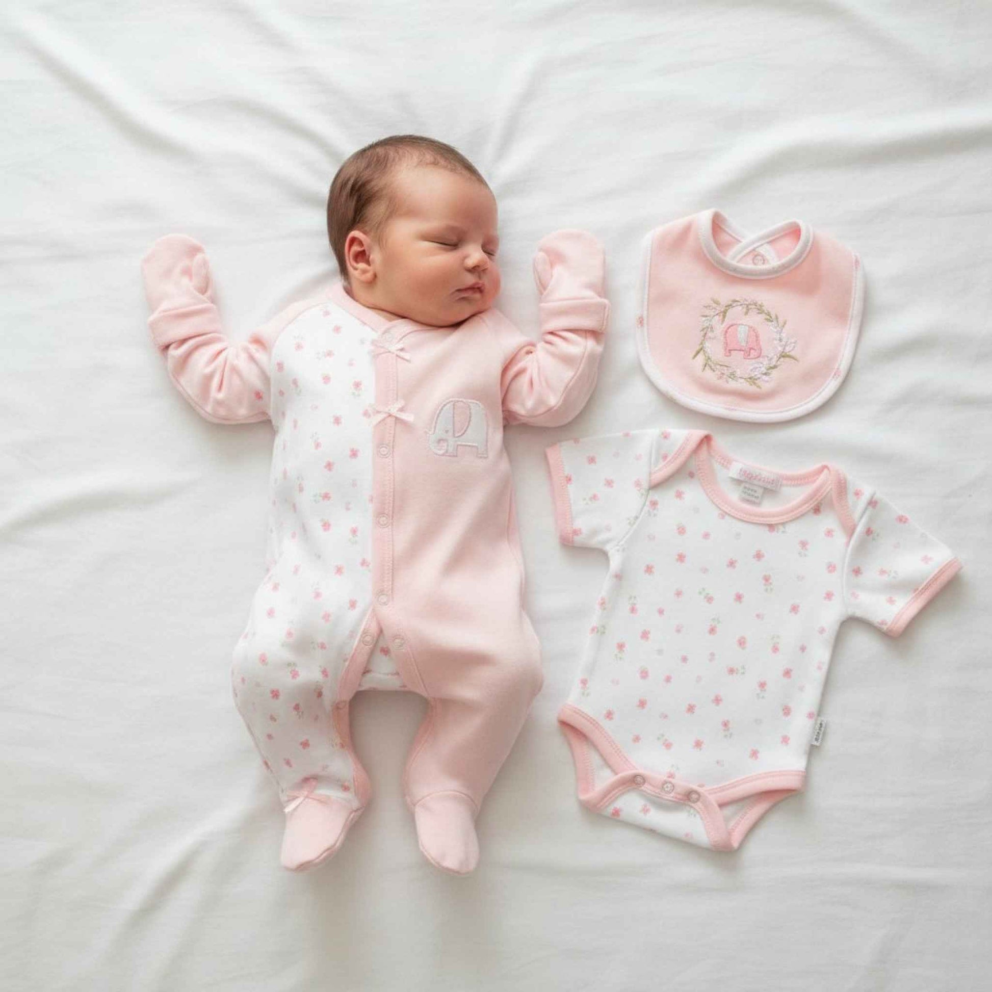 'Little Elephant' Premature Baby Girls 5-Piece Giftset