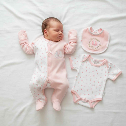 'Little Elephant' Premature Baby Girls 5-Piece Giftset