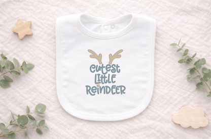 Make mealtime extra festive with the Little Reindeer Holiday Baby Bib. Featuring an adorable reindeer design, this soft and absorbent bib helps keep little outfits clean while adding a touch of Christmas cheer. Gentle on baby’s skin and easy to fasten, it’s perfect for everyday use, holiday photos, and sweet seasonal gifting.

Ideal for infants and toddlers, this bib is a cozy must-have for the holiday season.