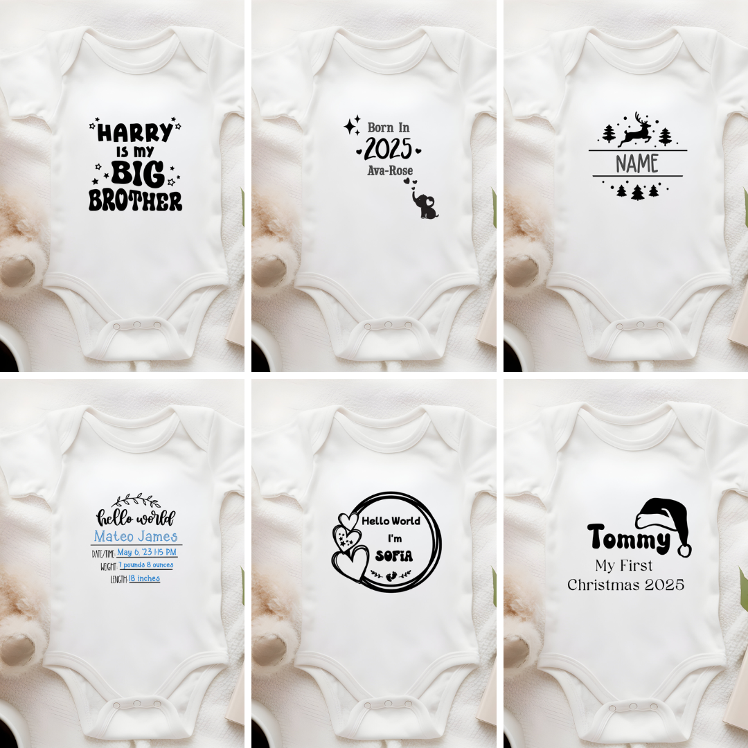 Funny Baby Vests - Personalised Designs