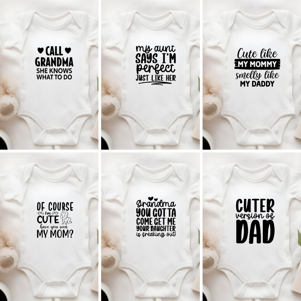 Funny Baby Vests - Family Members