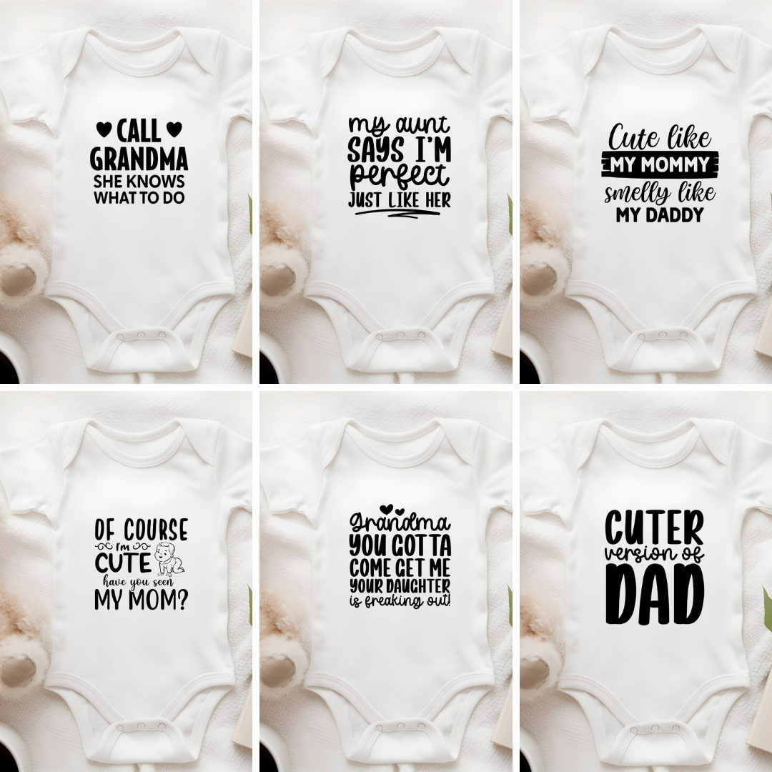 Funny Baby Vests - Family Members