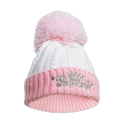 Newborn pink cable knit baby hat New Princess