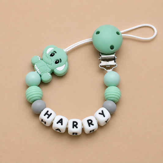 dummy clip with name 'Harry' on a beige background