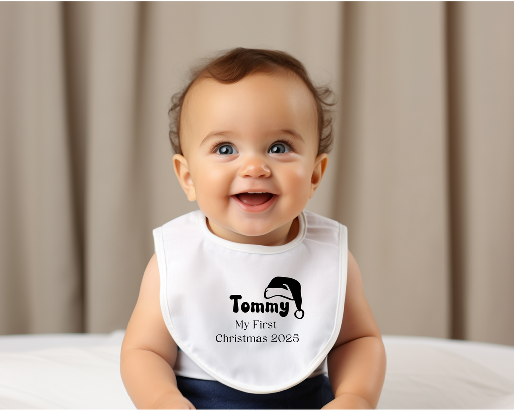 Christmas Baby Bibs- Personalised