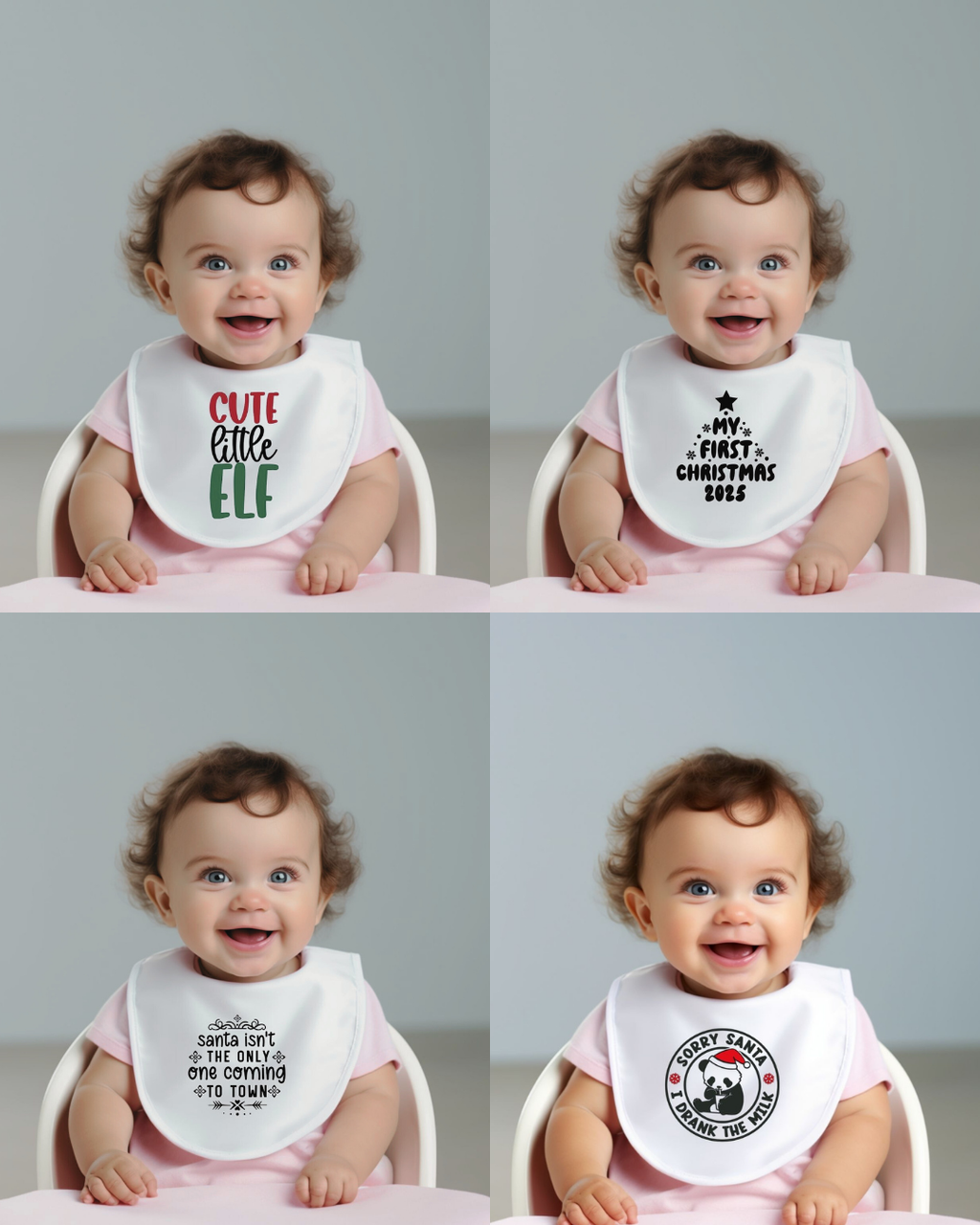 Christmas Baby Bibs- Personalised