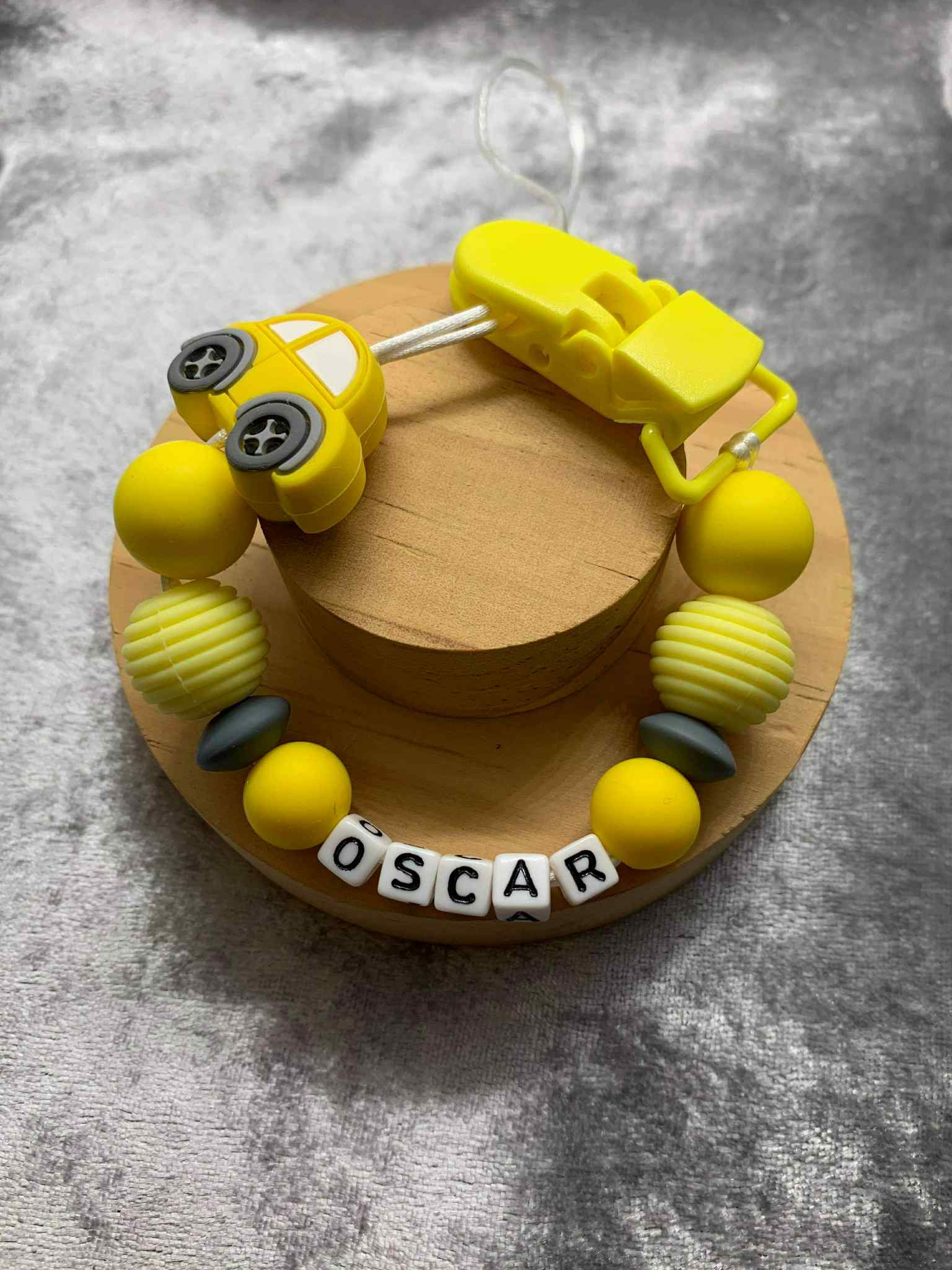 Personalised Dummy Clips Mam Dummy Holder New Baby Gift - CARS
