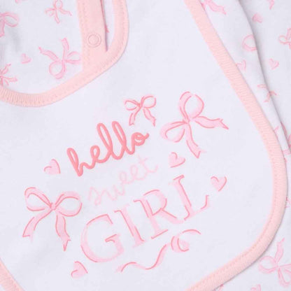 'Hello Sweet Girl' Baby Girls 5-Piece Giftset