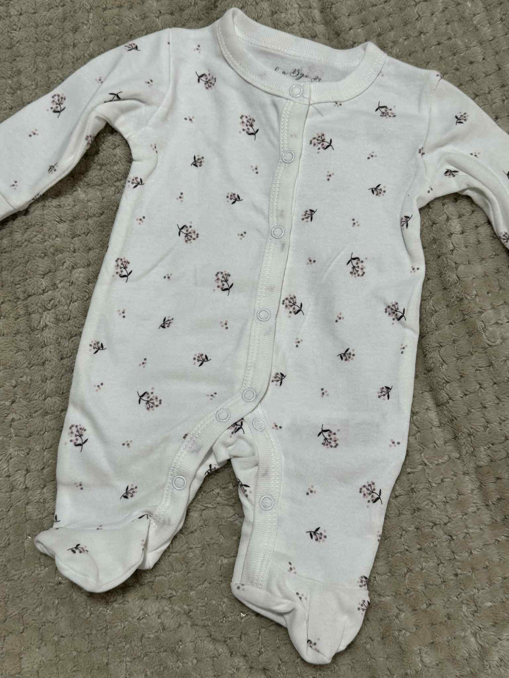 Baby Girls 5 Piece Matching Floral 'Little Love' Set & Giftbag