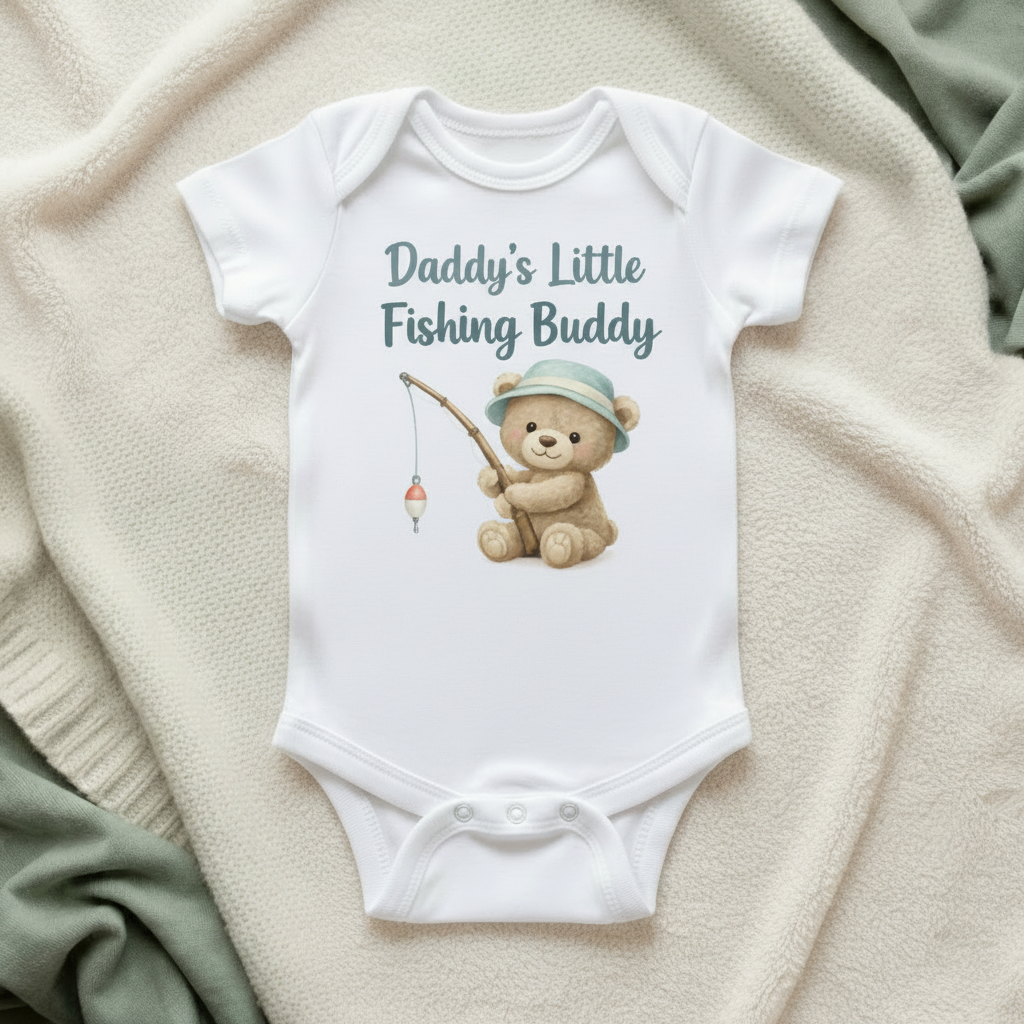 Daddy's Little Fishing Buddy Bodysuit 