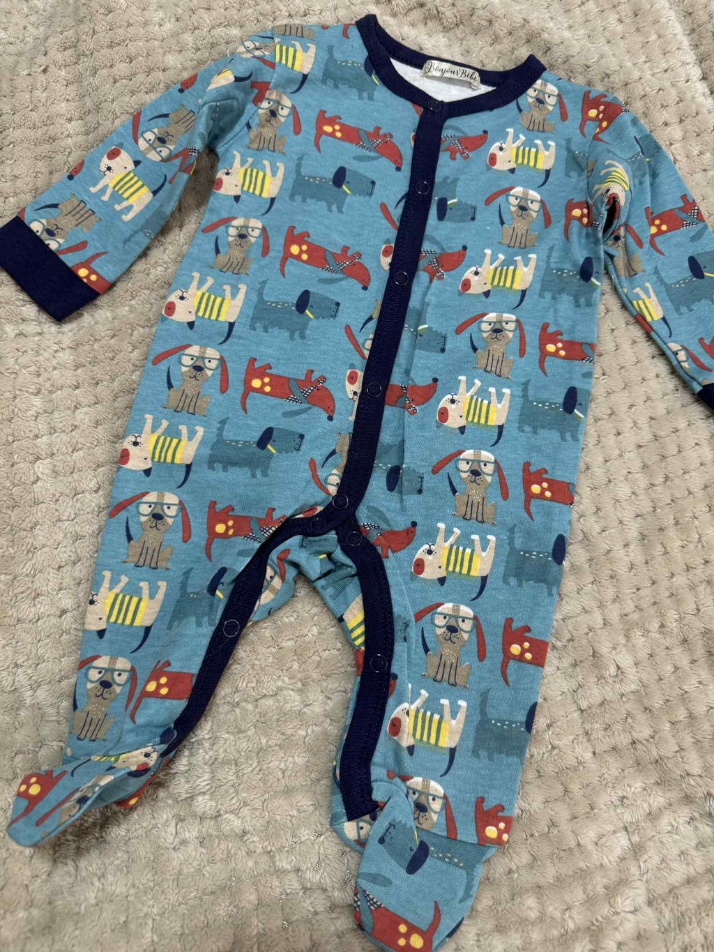 Baby Boys 5 Piece Matching Dog Set & Giftbag