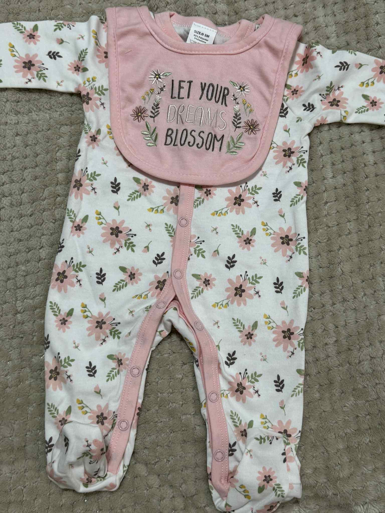 Baby Girls 5 Piece Matching Floral Set