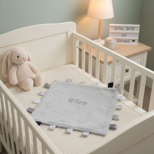 Grey Bunny Comforter Lifestyle Mockup