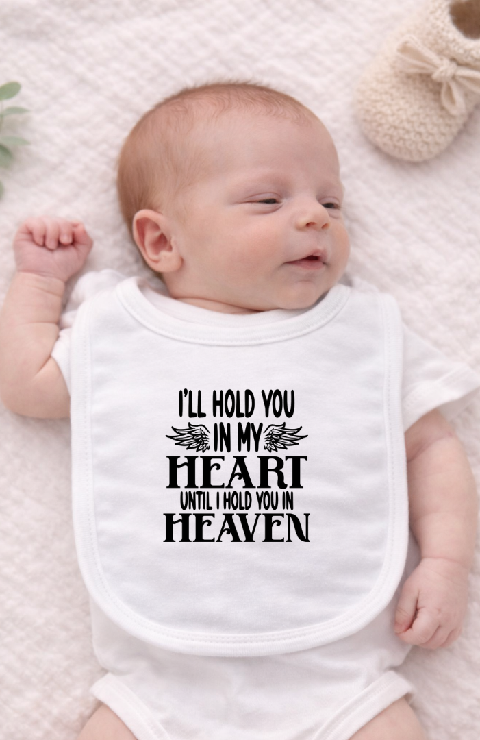 baby bib to symbolise baby loss -  keepsake