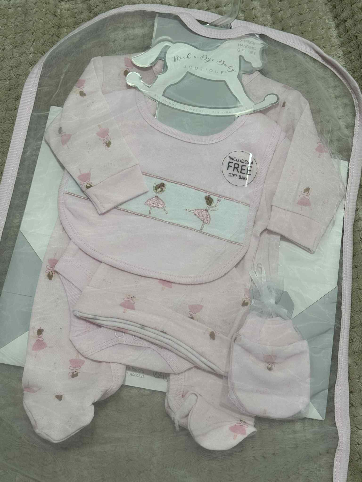 Baby Girls 5 Piece Matching Fairy Set & Giftbag