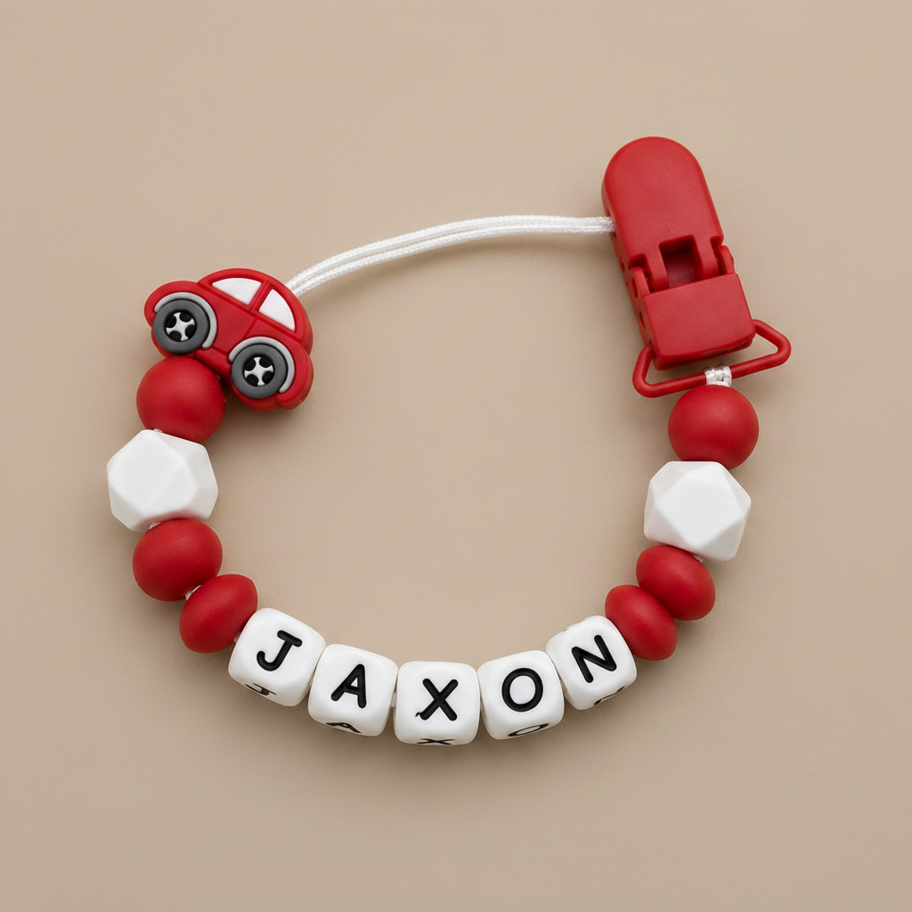 Red & White Car Dummy Clip