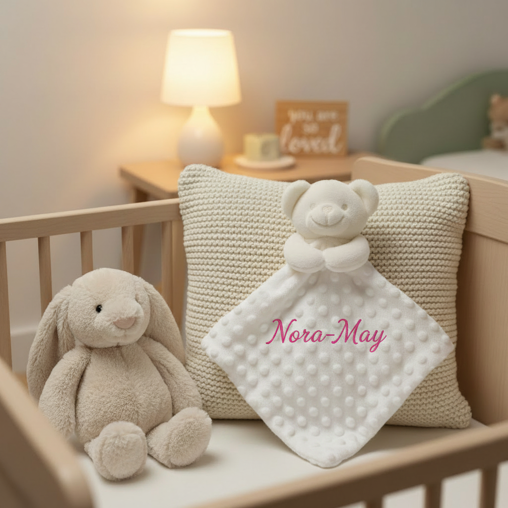 White Bubble Bear Comforter - Nora-May